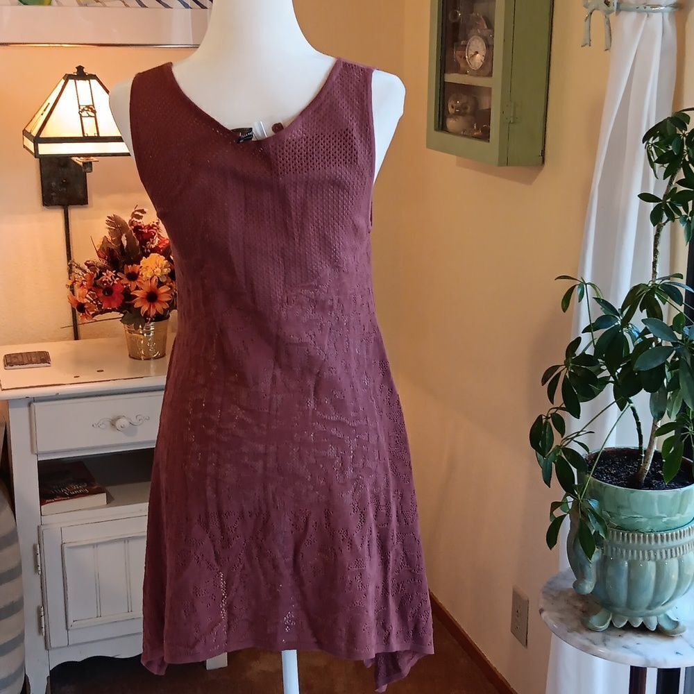 Peruvian Connection Sedona Red LA Jolla Tunic . Boho . Soft Girl.  Coastal - Picture 7 of 12